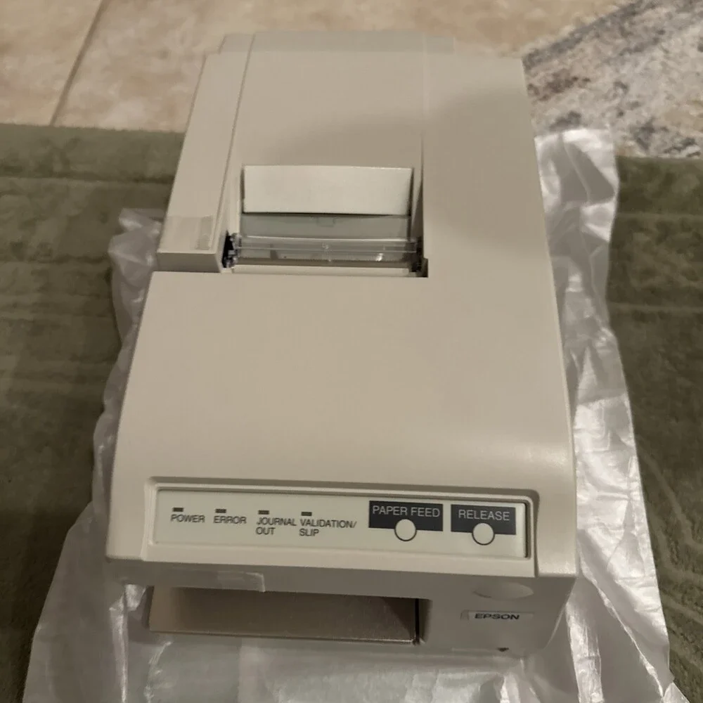 EPSON TM-U375P Model# M115ADot Matrix POS Receipt Printer And (no Power Adapter)